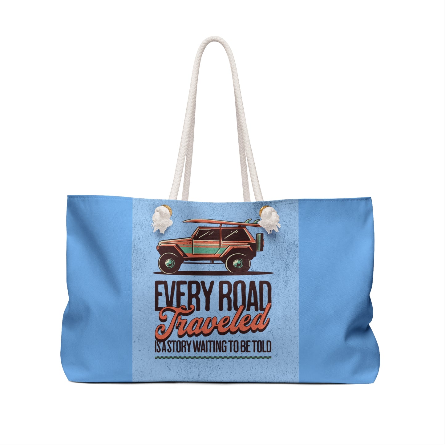 Adventure Weekender Bag - "Every Road Traveled is a Story Waiting to be Told"