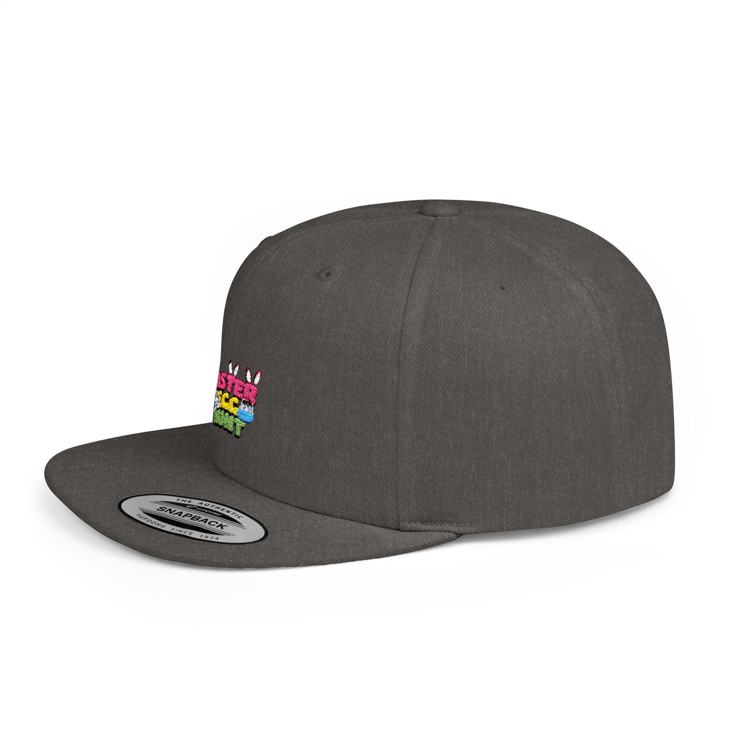 Easter Egg Hunt Flat Bill Snapback Hat