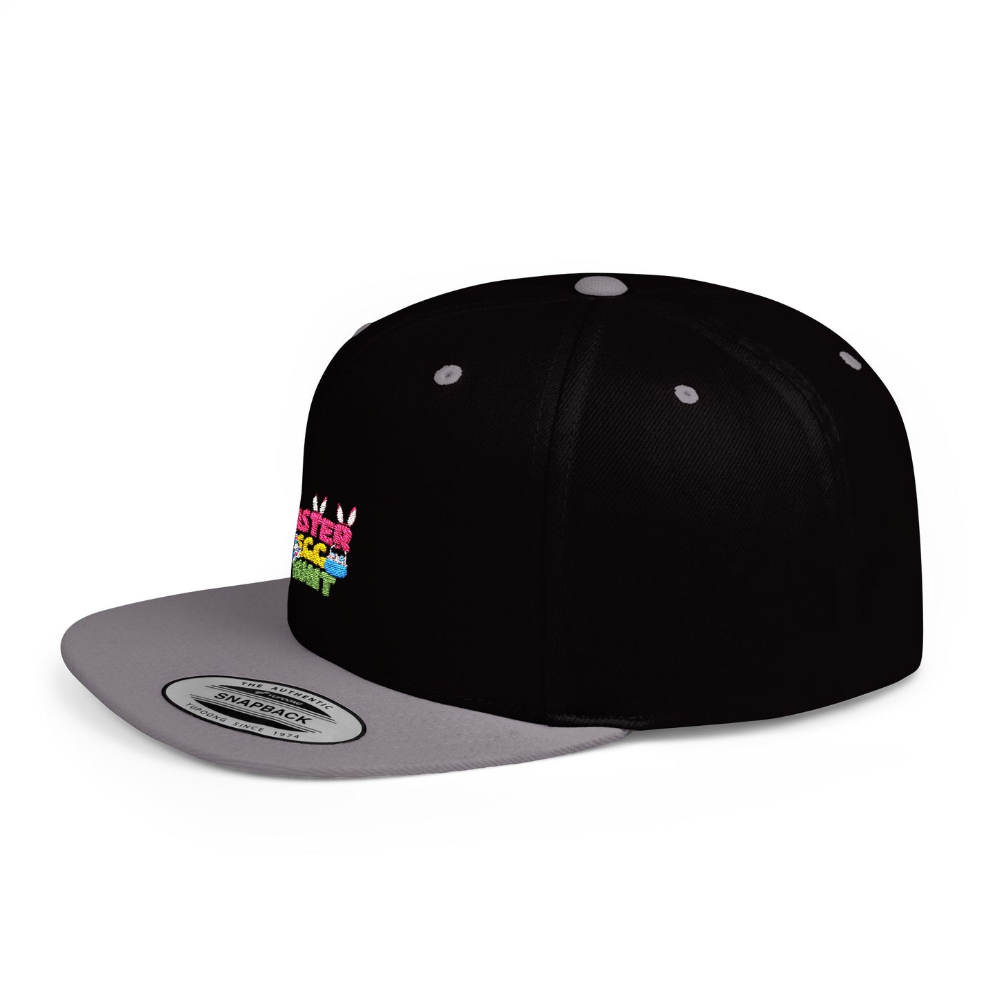 Easter Egg Hunt Flat Bill Snapback Hat