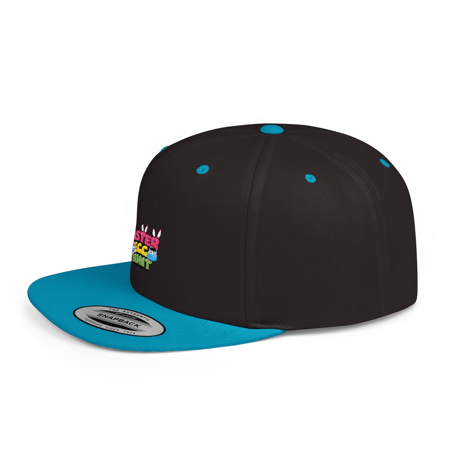 Easter Egg Hunt Flat Bill Snapback Hat