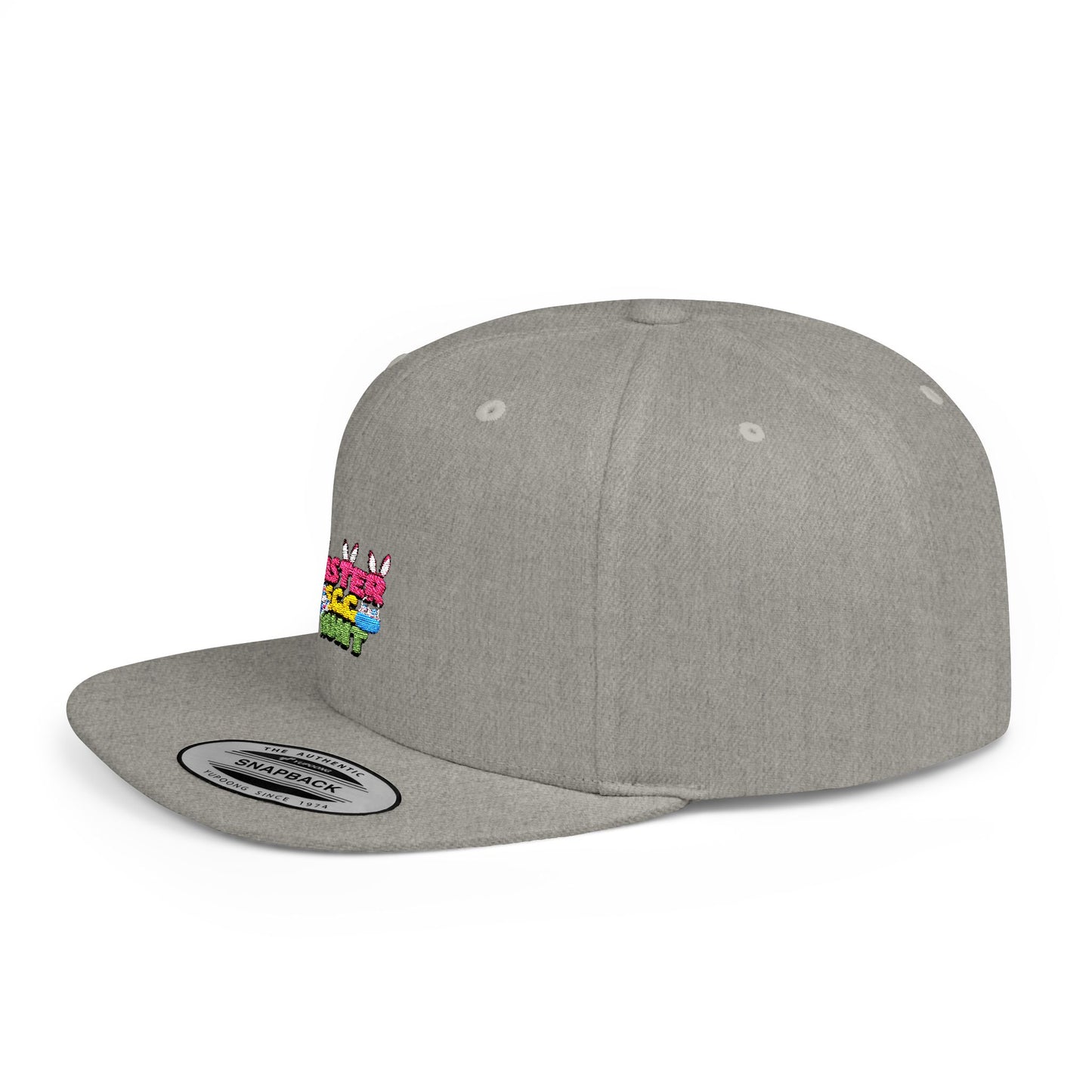 Easter Egg Hunt Flat Bill Snapback Hat