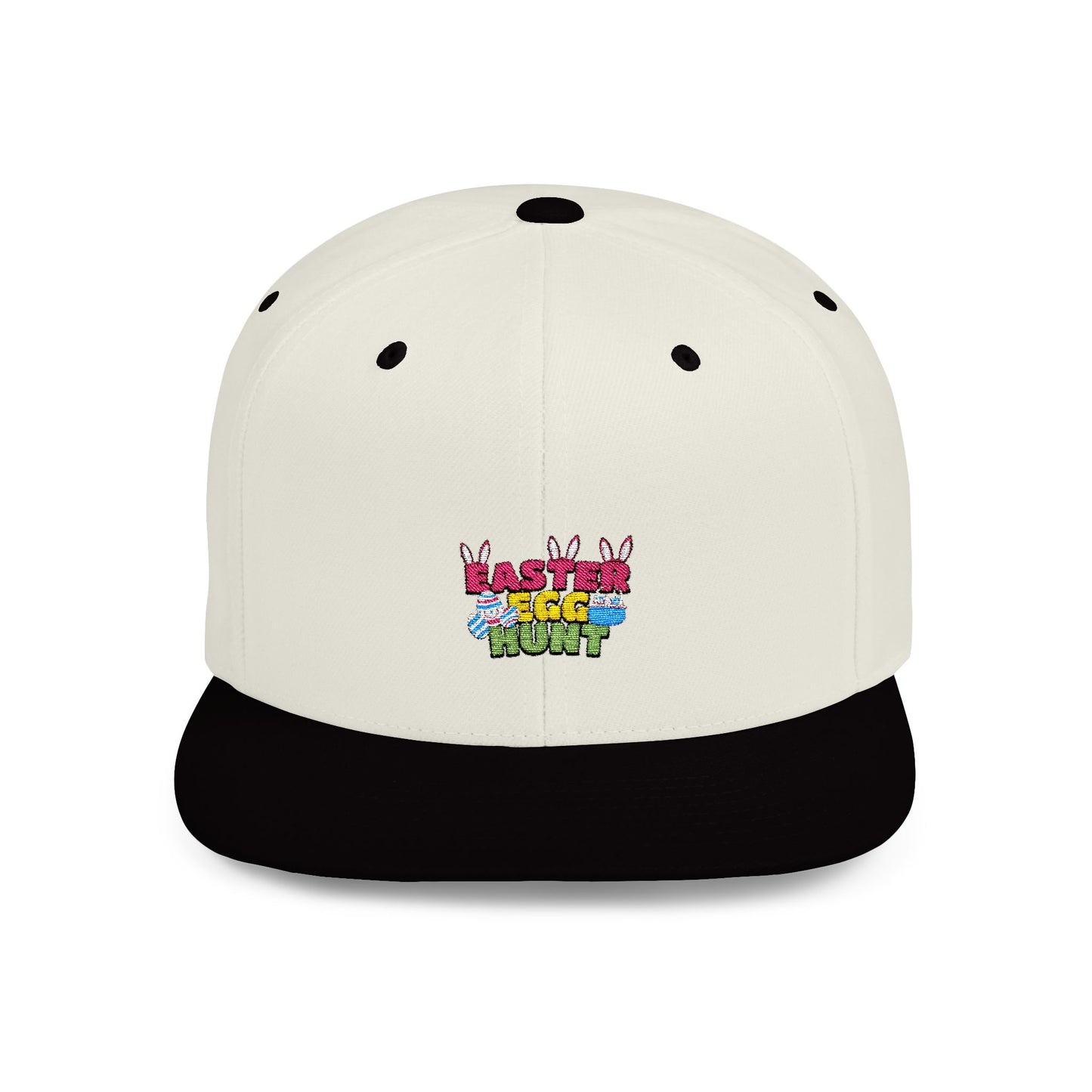 Easter Egg Hunt Flat Bill Snapback Hat