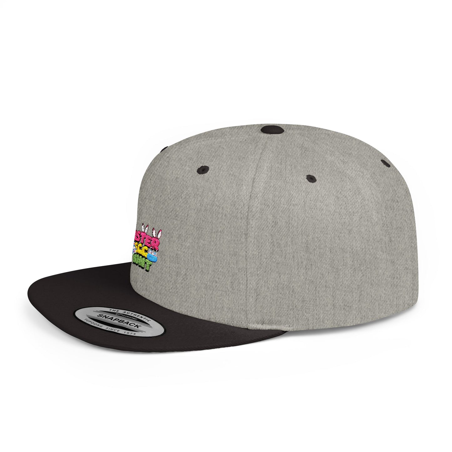 Easter Egg Hunt Flat Bill Snapback Hat