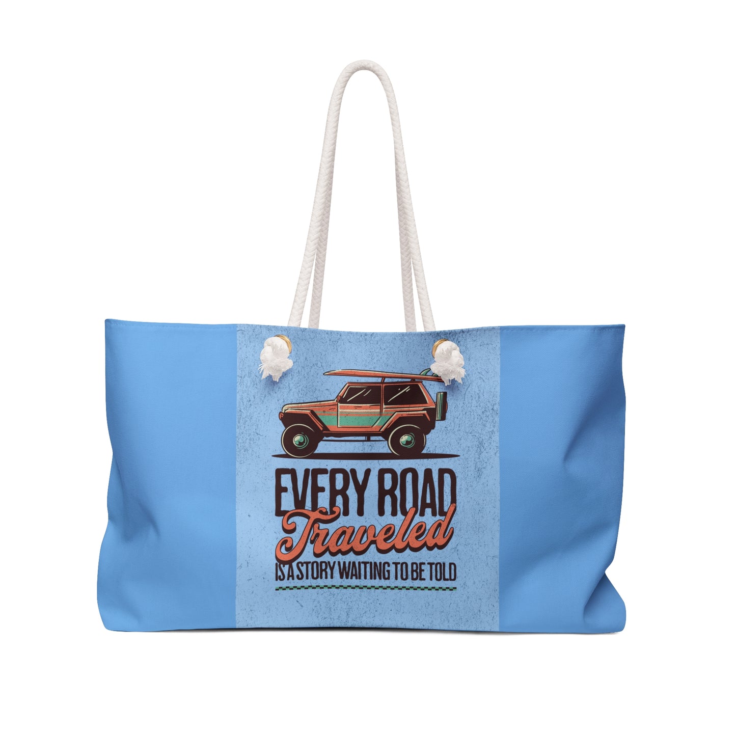 Adventure Weekender Bag - "Every Road Traveled is a Story Waiting to be Told"