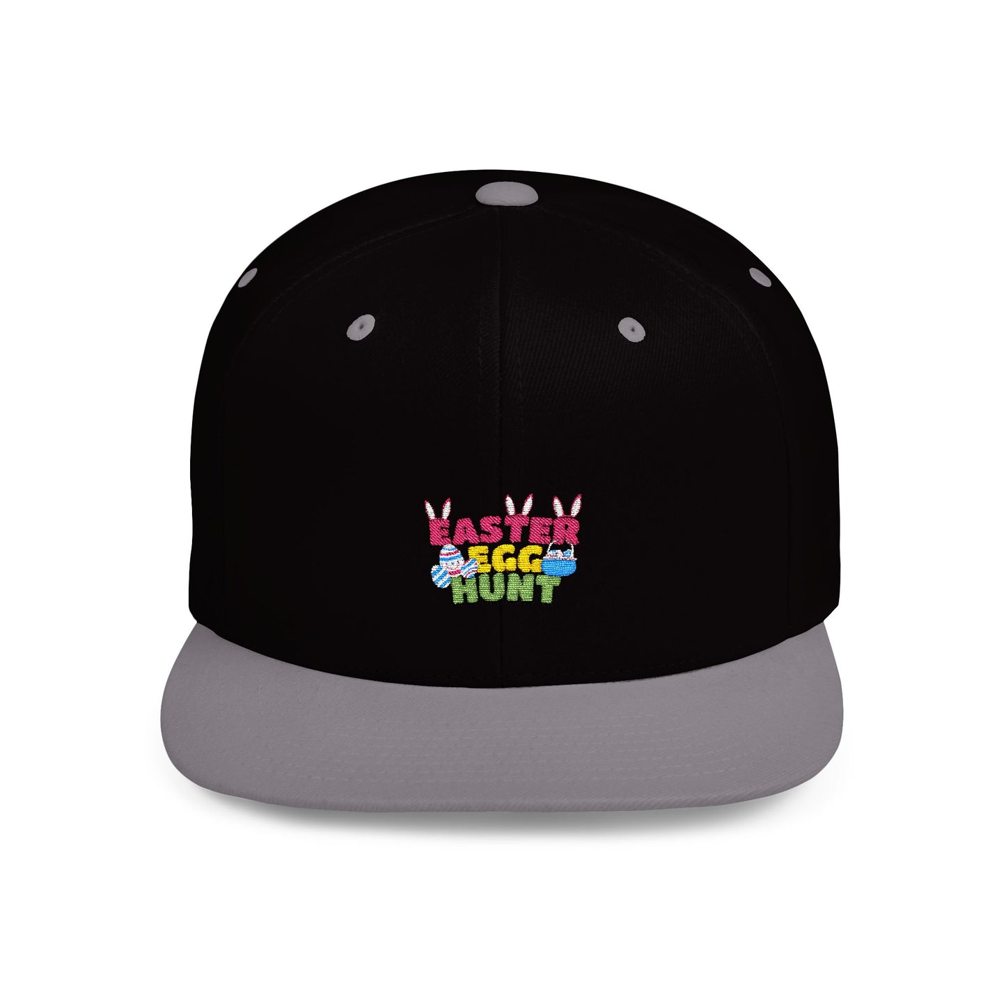 Easter Egg Hunt Flat Bill Snapback Hat