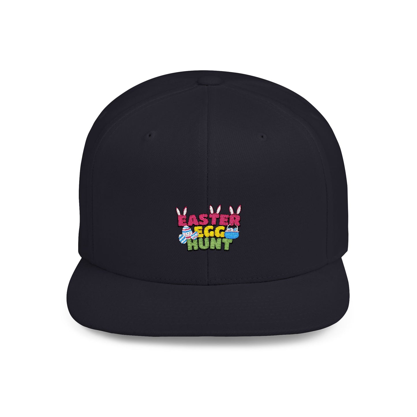 Easter Egg Hunt Flat Bill Snapback Hat