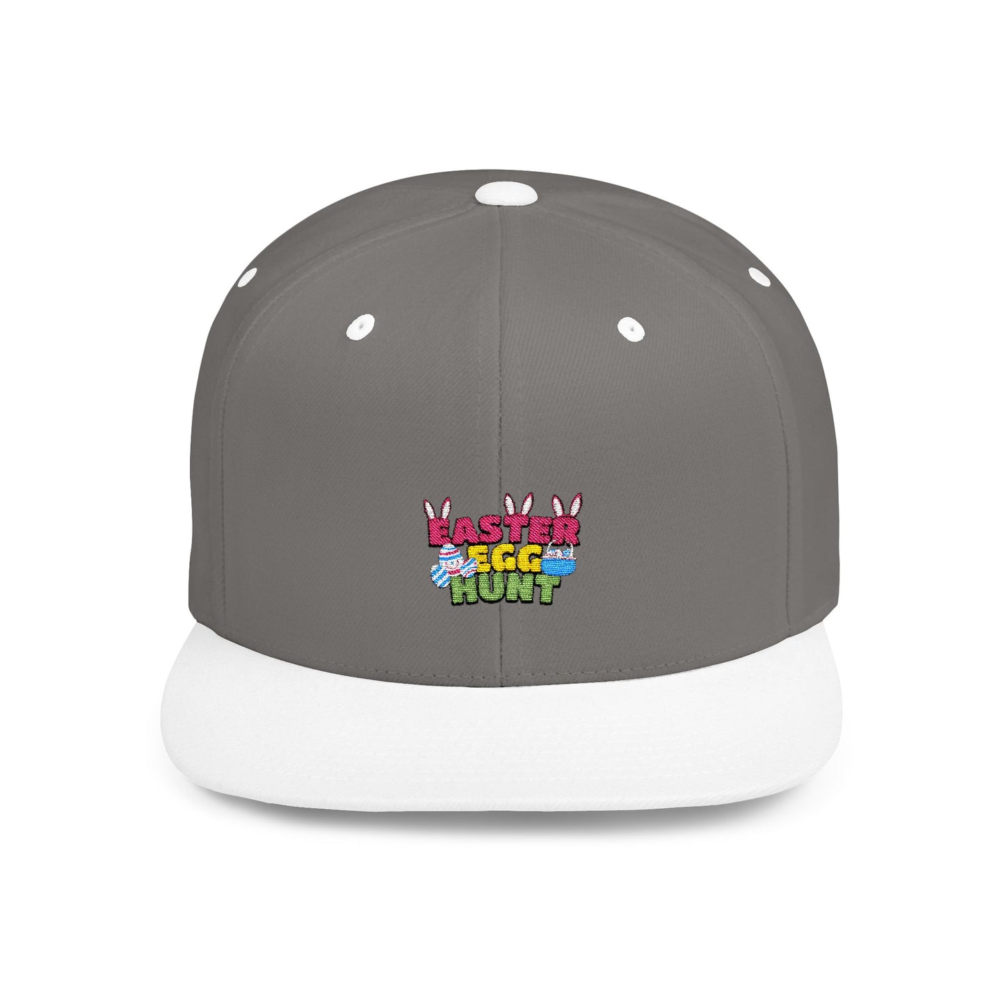 Easter Egg Hunt Flat Bill Snapback Hat