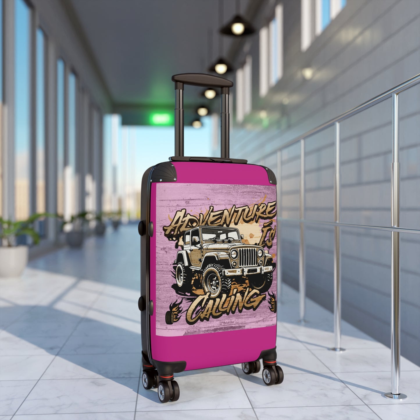 Adventure Awaits Suitcase - Stylish Luggage for Explorers