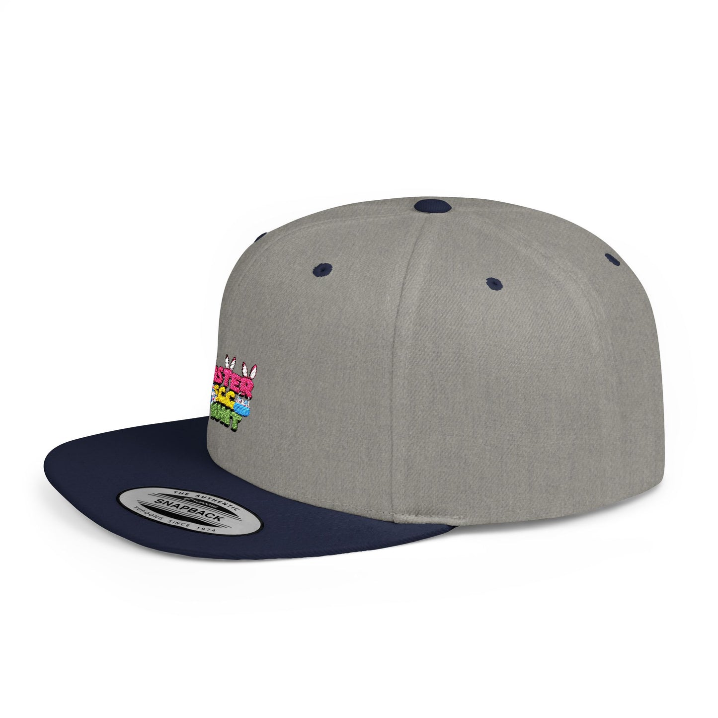 Easter Egg Hunt Flat Bill Snapback Hat