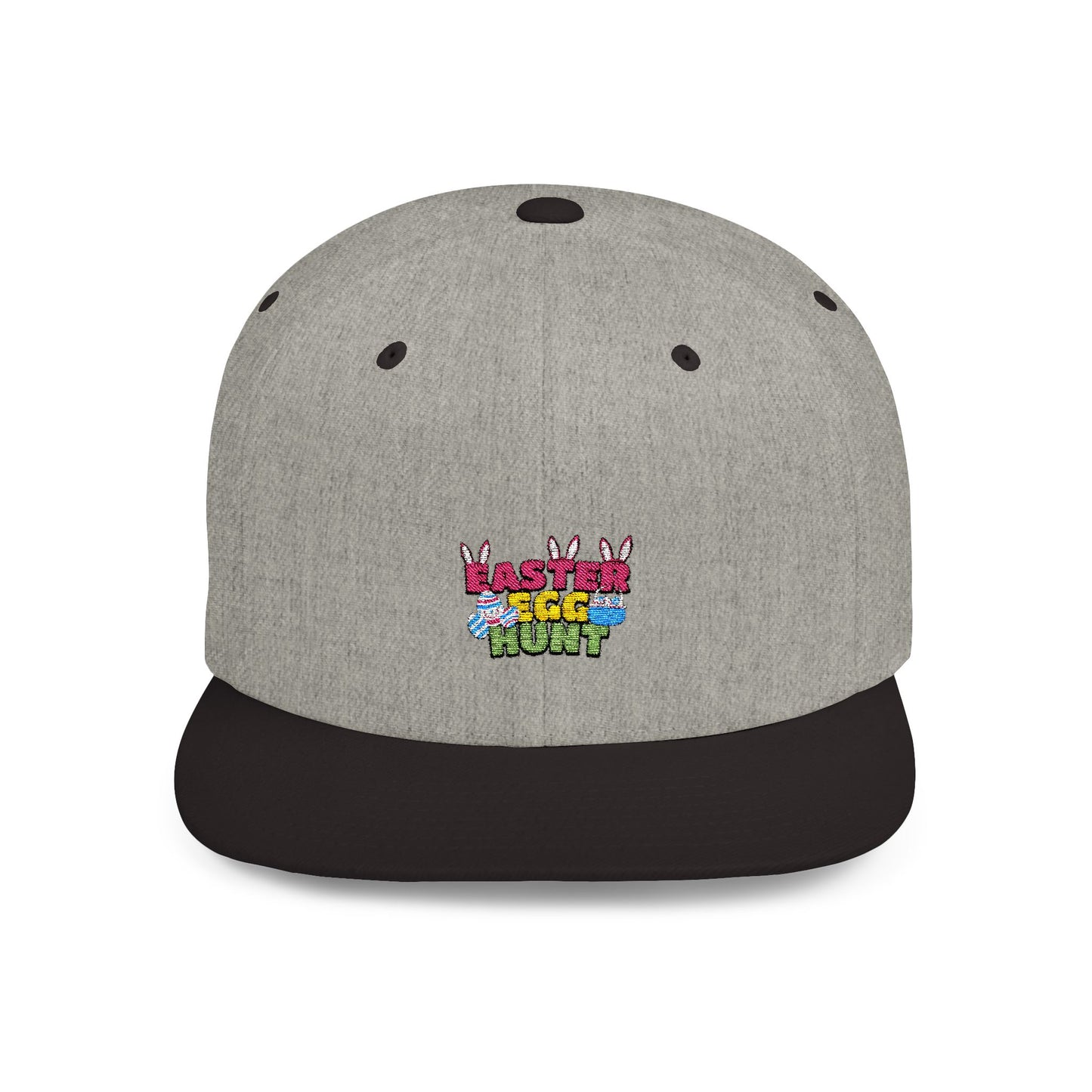 Easter Egg Hunt Flat Bill Snapback Hat