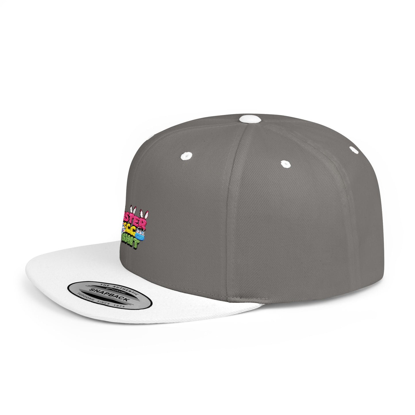 Easter Egg Hunt Flat Bill Snapback Hat