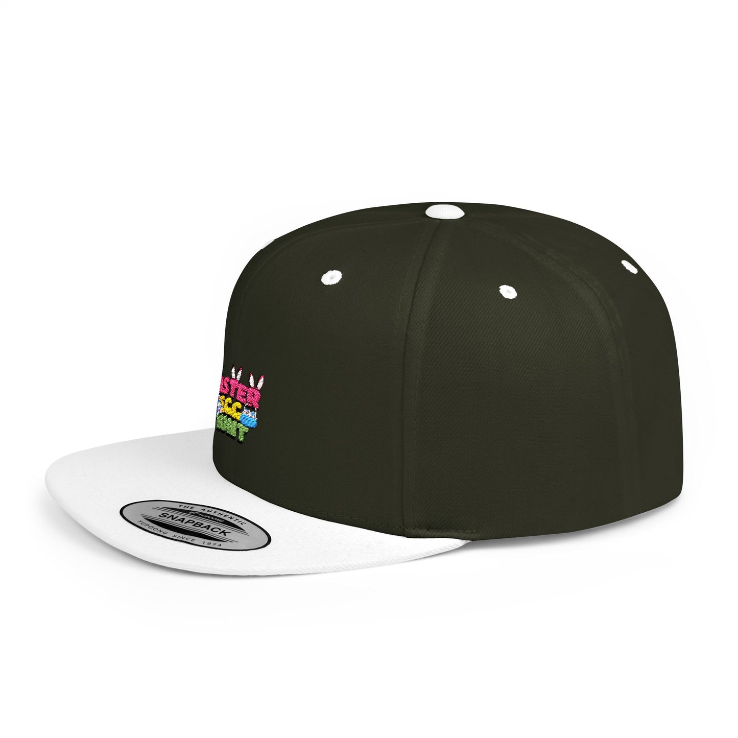 Easter Egg Hunt Flat Bill Snapback Hat