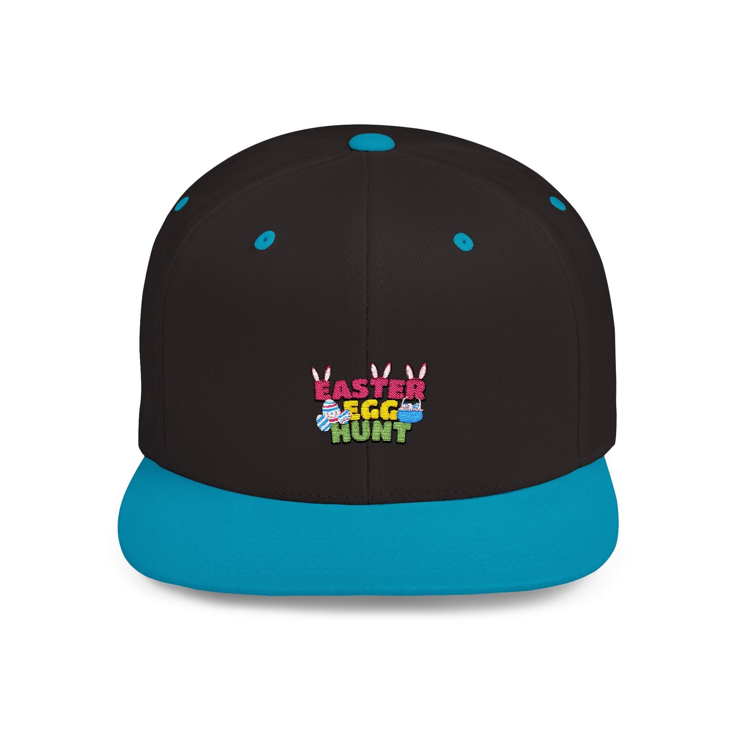 Easter Egg Hunt Flat Bill Snapback Hat