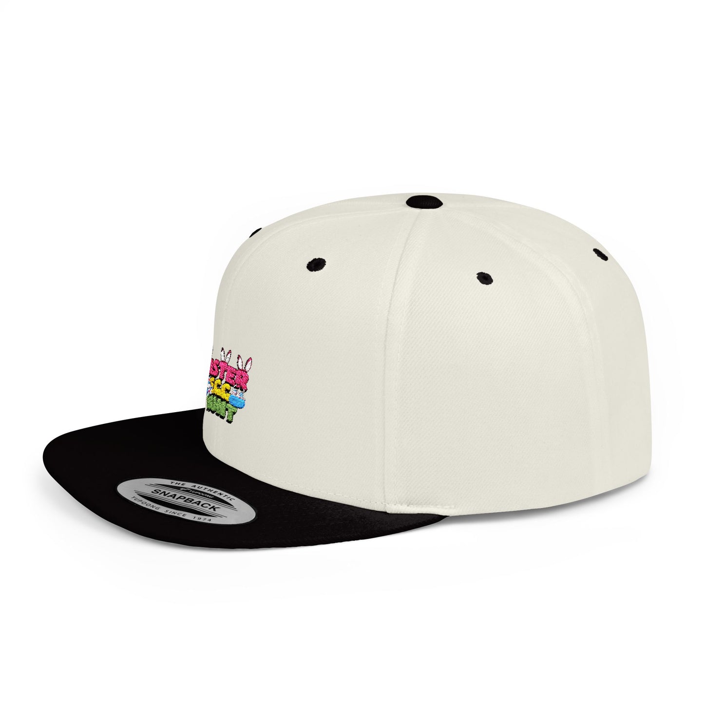 Easter Egg Hunt Flat Bill Snapback Hat