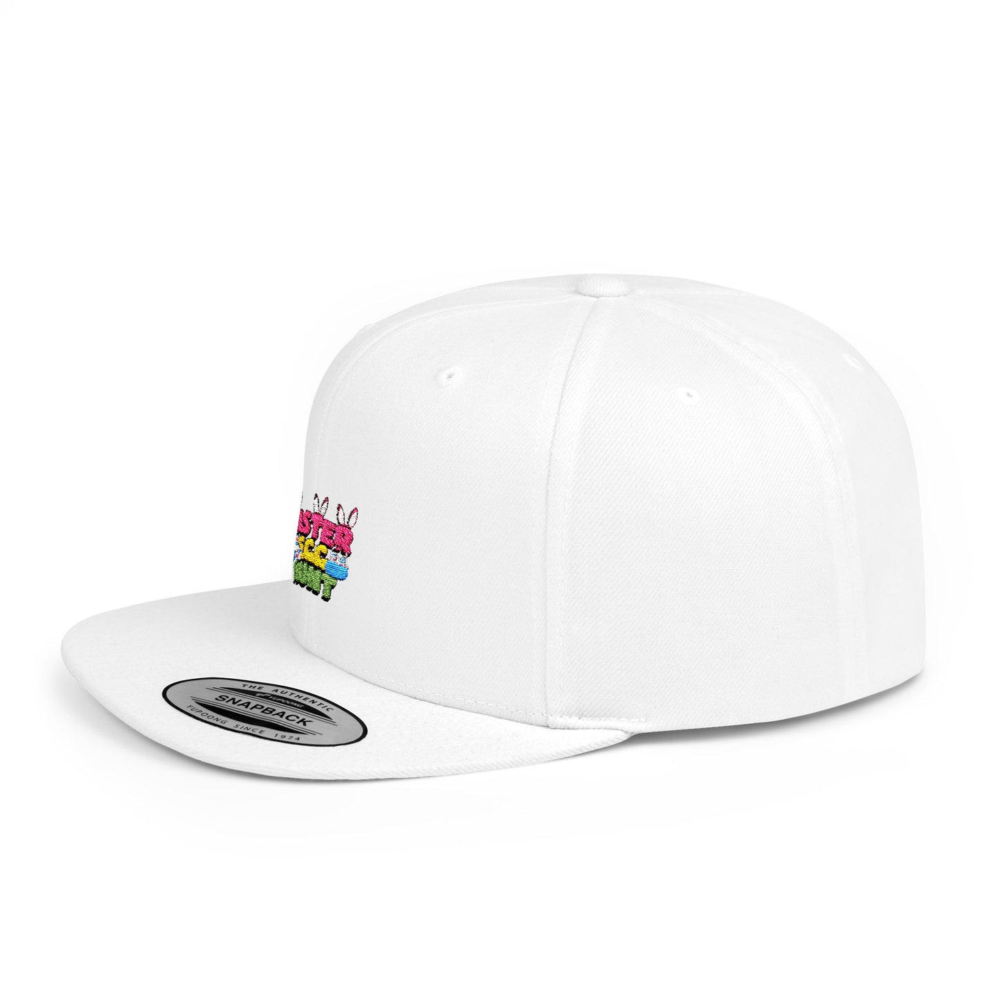 Easter Egg Hunt Flat Bill Snapback Hat