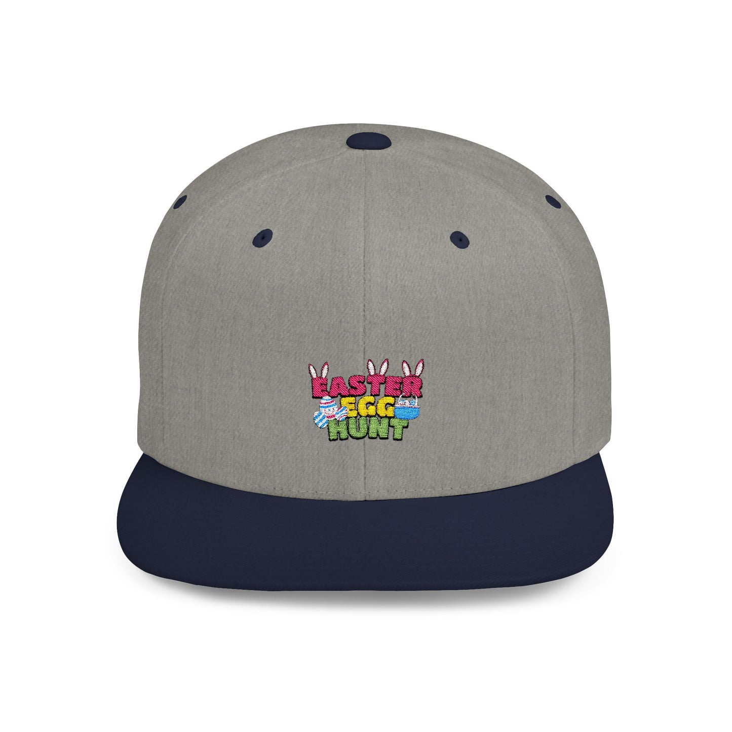 Easter Egg Hunt Flat Bill Snapback Hat